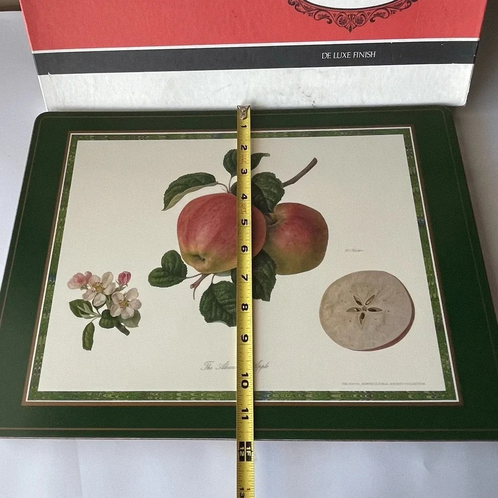 Vintage Pimpernel Placemats Set Of 4 Hooker Fruits Cork Backed Made In Englang
